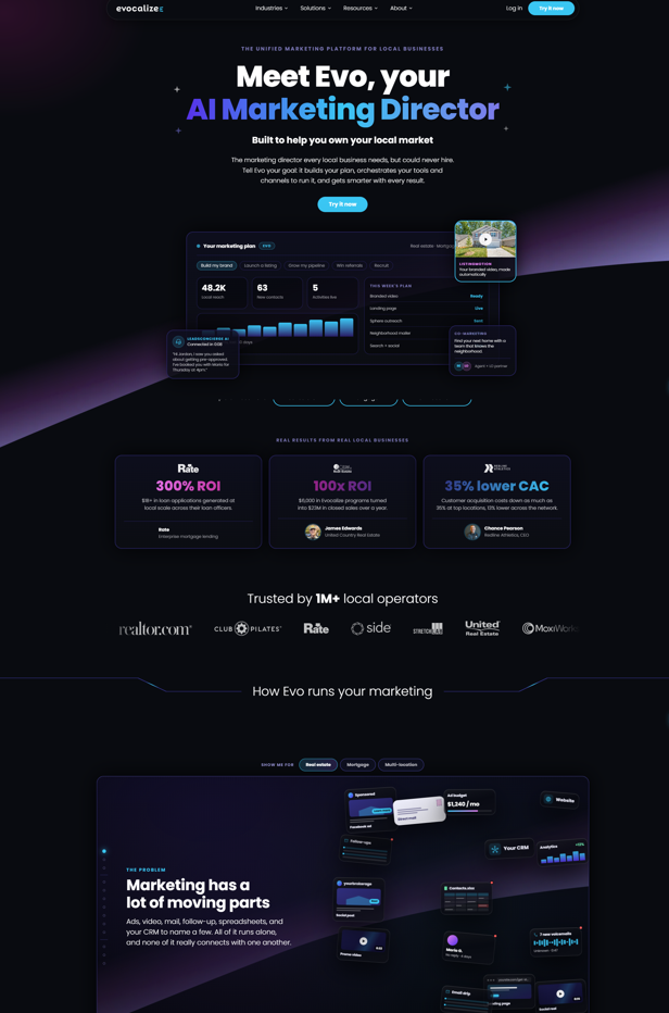 Evocalize website